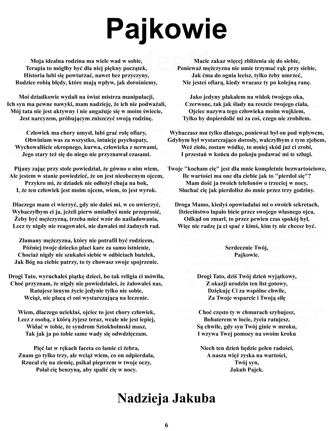 Tekst piosenki Pajkowie